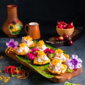 Patacones acevichados